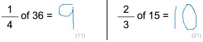 Fraction of a number worksheet